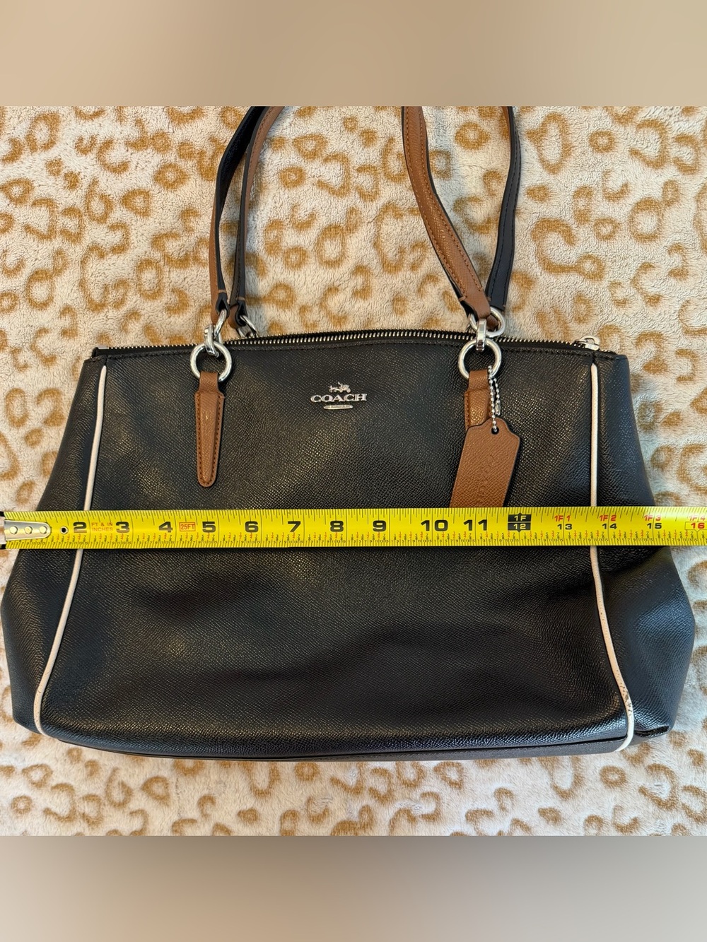 Coach Christie Carryall Shoulder Leather
Bag Women’s - Picture 9 of 12